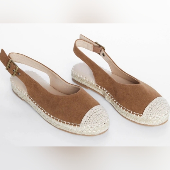 Vici Shoes - FLASH SALE $10! ONLY 2 HOURS! Vici Brown Espadrille Slingback Flats